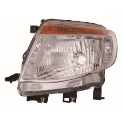 FORD RANGER 13-* FAROL ESQUERDO MANUAL/ELÉCTRICO INTERIOR CROMADO