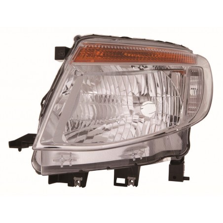 FORD RANGER 13-* FAROL ESQUERDO MANUAL/ELÉCTRICO INTERIOR CROMADO