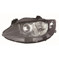SEAT IBIZA ST/SPORT09-* FAROL ESQUERDO ELÉCTRICO INTERIOR NEGRO (H7/H7)
