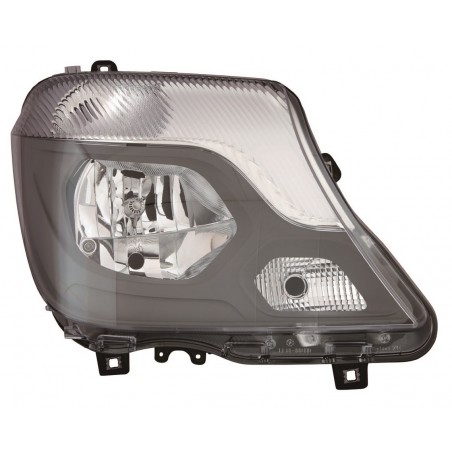 MERCEDES SPRINTER 14-* FAROL DIREITO ELÉCTRICO COM MOTOR INTERIOR NEGRO (H7/H7)