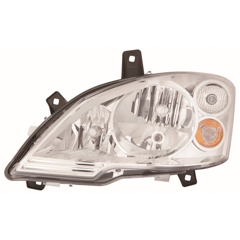 MERCEDES VITO 10-* FAROL ESQUERDO ELÉCTRICO COM MOTOR (H7/H7/H7)