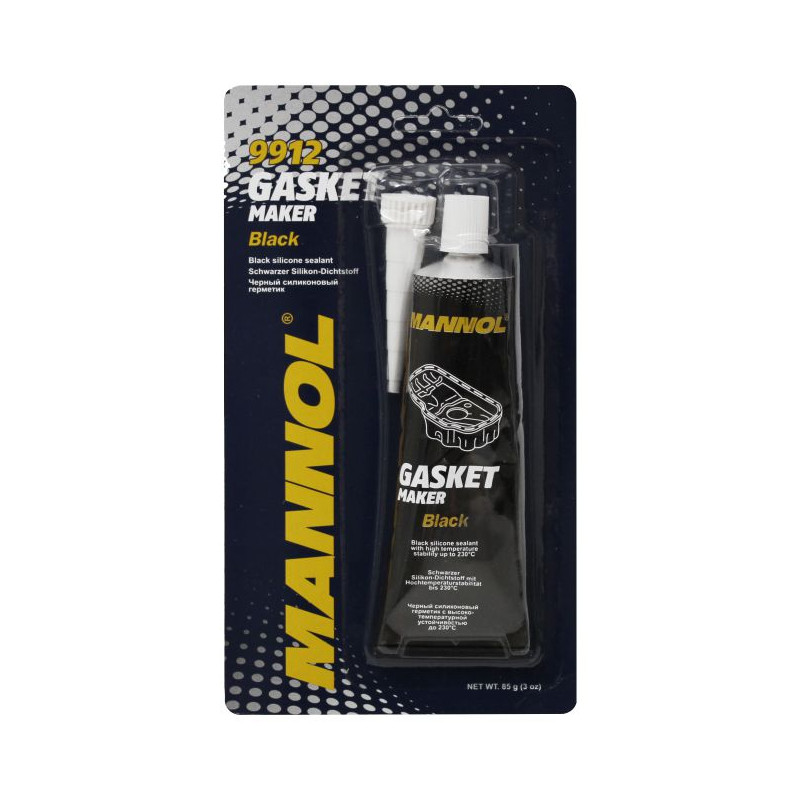 MANNOL 9912 SILICONE JUNTAS PRETO 85GR