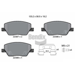 Jogo de pastilhas para travão de disco