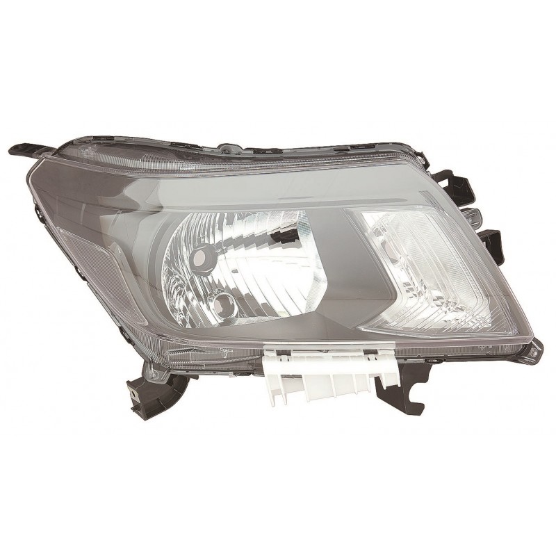 NISSAN NAVARA 14-* FAROL DIREITO MANUAL/ELÉCTRICO INTERIOR NEGRO (H4)