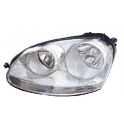 VW GOLF V/JETTA 03-* FAROL ESQUERDO ELÉCTRICO INTERIOR CLARO