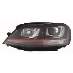 VW GOLF VII 13-* FAROL ESQUERDO ELÉCTRICO COM MOTOR INTERIOR NEGRO (D3S/H7) (GTI)