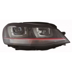 VW GOLF VII GTI 13-* FAROL DIREITO ELÉCTRICO COM MOTOR INTERIOR NEGRO (D3S/H7/H21W/LED)