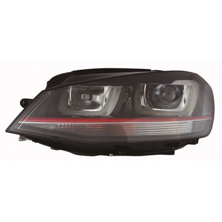 VW GOLF VII GTI 13-* FAROL ESQUERDO ELÉCTRICO COM MOTOR INTERIOR NEGRO (D3S/H7/H21W/LED)
