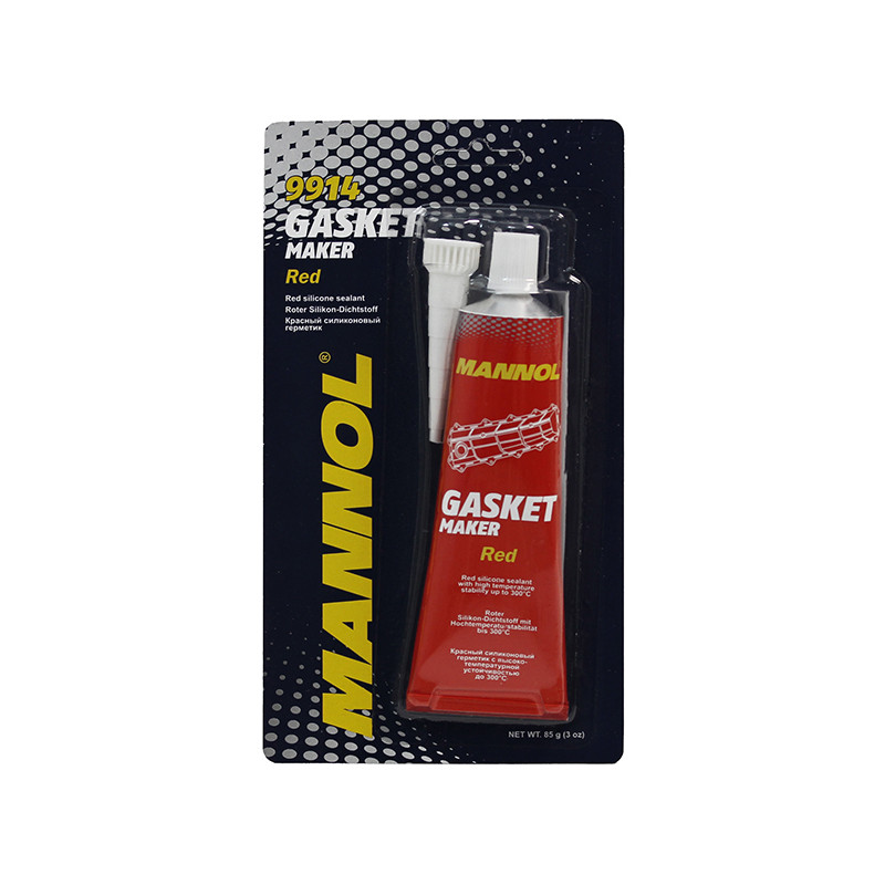 MANNOL 9914 SILICONE JUNTAS VERMELHO 85GR