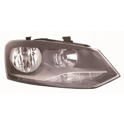 VW POLO 09-* FAROL DIREITO ELÉCTRICO COM MOTOR INTERIOR NEGRO (H7/H7) (T/HELLA)