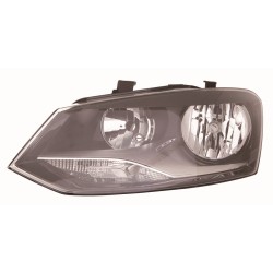 VW POLO 09-* FAROL ESQUERDO ELÉCTRICO COM MOTOR INTERIOR NEGRO (H7/H7) (T/HELLA)