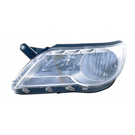 VW TIGUAN 08-* FAROL ESQUERDO ELÉCTRICO COM MOTOR (H7/H7)