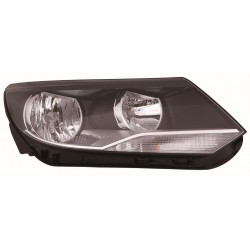 VW TIGUAN 11-* FAROL DIREITO ELÉCTRICO COM MOTOR INTERIOR NEGRO (H7/H15)