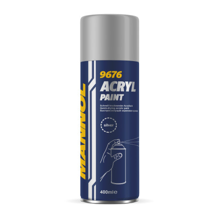 MANNOL 9676 TINTA ACRILICA PRATA SPRAY 400ML