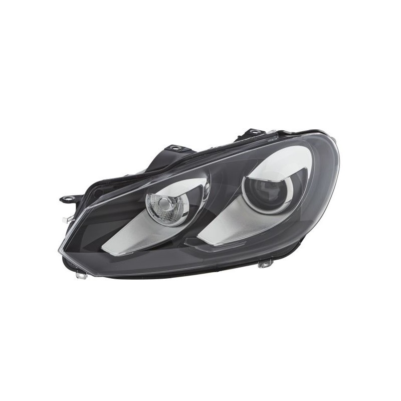 FAROL ESQUERDO BI-XENON+LCD+CURV VW GOLF VI 2009/04-