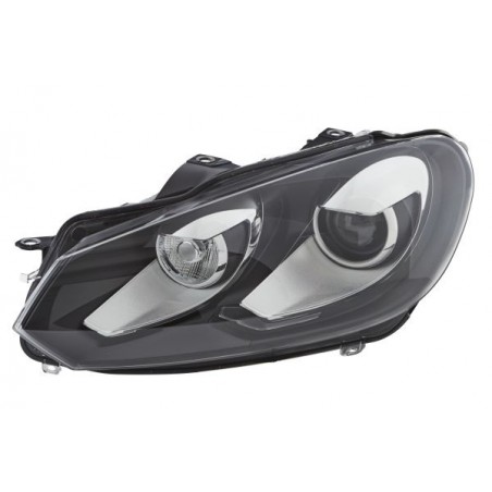 FAROL ESQUERDO BI-XENON+LCD+CURV VW GOLF VI 2009/04-