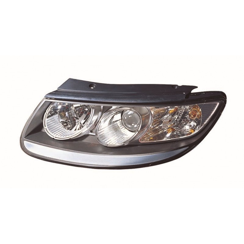 HYUNDAI SANTA FE 2006-* FAROL ESQUERDO MANUAL/ELÉCTRICO INTERIOR NEGRO