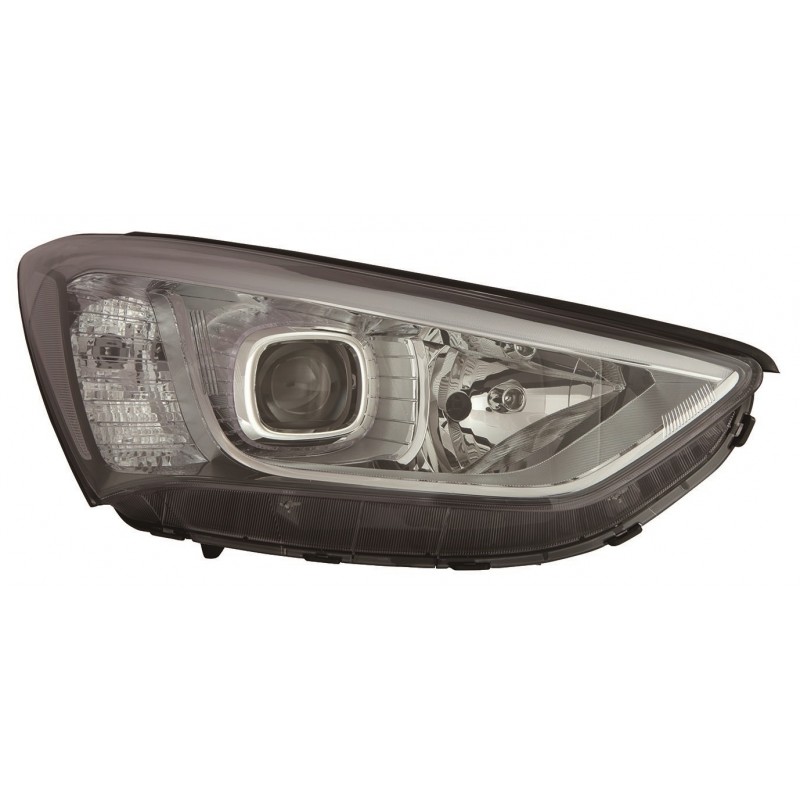 HYUNDAI SANTA FE 2013-* FAROL DIREITO ELÉCTRICO (H7/H7) (LED)