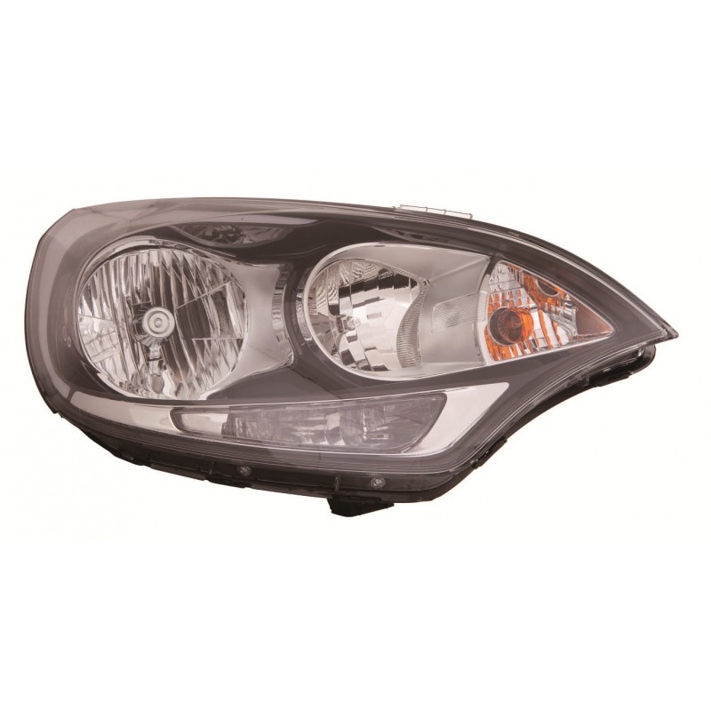 KIA RIO 11-* FAROL ESQUERDO ELÉCTRICO INTERIOR NEGRO COM LUZ DIURNA (H7/H1/PY21W/P21/5W)