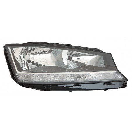 SKODA FABIA III 2018.09-* FAROL DIREITO ELÉCTRICO COM MOTOR (H7/H7/PWY24W/LED)