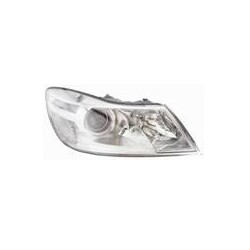SKODA OCTAVIA 09-* FAROL DIREITO ELÉCTRICO INTERIOR CROMADO (H7/H1)