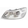 SKODA OCTAVIA 09-* FAROL ESQUERDO ELÉCTRICO INTERIOR CROMADO (H7/H1)