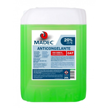 MADEC ANTICONGELANTE OAT 20% -11Cº 20L (VERDE)