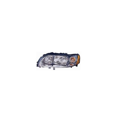 VOLVO S60/V70 04-* FAROL ESQUERDO MANUAL/ELÉCTRICO INTERIOR CROMADO