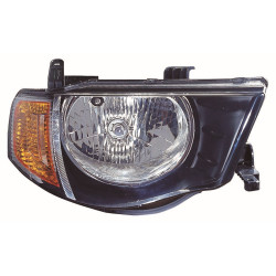 MITSUBISHI L200 06-* FAROL DIREITO ELÉCTRICO (PISCA AMARELO) (CABINE DUPLA)