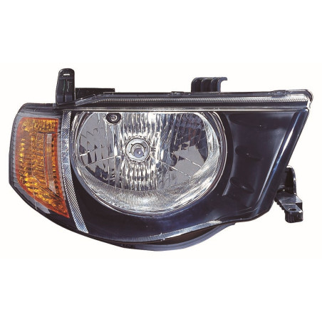 MITSUBISHI L200 06-* FAROL DIREITO ELÉCTRICO (PISCA AMARELO) (CABINE DUPLA)