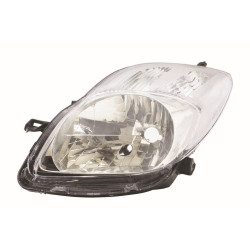 TOYOTA YARIS 09-* FAROL ESQUERDO MANUAL/ELÉCTRICO INTERIOR CROMADO (T/VALEO)