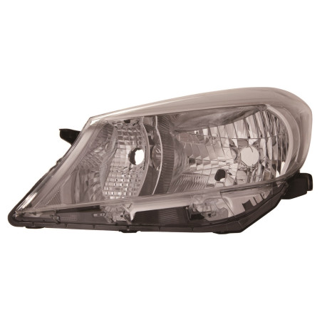 TOYOTA YARIS 12-* FAROL ESQUERDO ELÉCTRICO (COM REBORDO CINZA ESCURO)