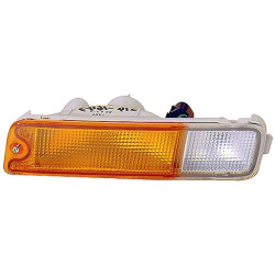 MITSUBISHI L200 96-* FAROLIM AVENTAL FRENTE ESQUERDO (BRANCO/AMARELO)