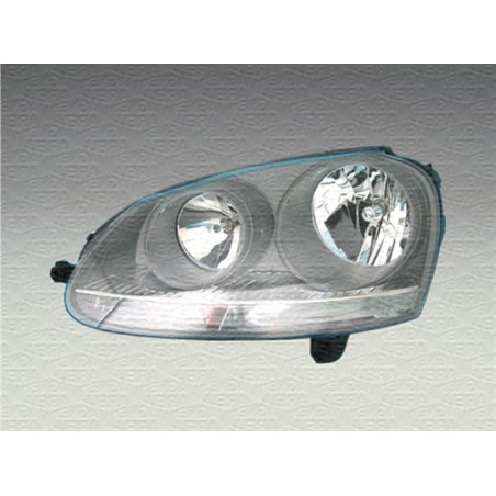 VW GOLF V 03-* FAROL ESQUERDO ELÉCTRICO COM FAROLIM M/MARELLI (BIXENON)