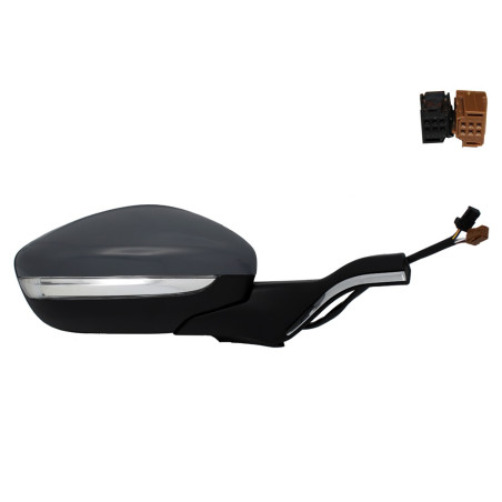 PEUGEOT 208/2008 12-* ESPELHO DIREITO ELÉCTRICO PARA PINTAR TÉRMICO REBATÍVEL COM PISCA BRAÇO CROMADO 11 PINOS