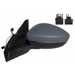 PEUGEOT 2008 2019.08-* ESPELHO ESQUERDO ELÉCTRICO PARA PINTAR REBATÍVEL TÉRMICO COM PISCA ÂNGULO MORTO 10+2 PINOS