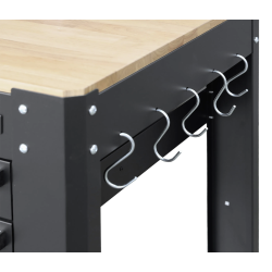 BANCADA DE TRABALHO COM 3 GAVETAS 2 ARMÁRIOS DE PAREDE