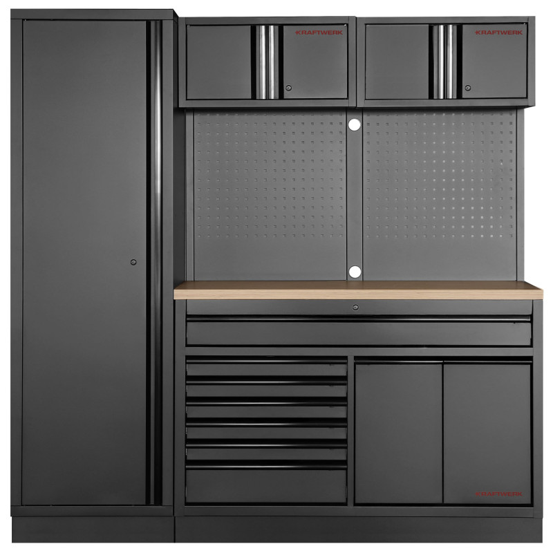 CONJUNTO MODULAR PARA OFICINA, 2 PEÇAS MOBILIO PRETO