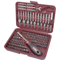 CAIXA DE BITS UNIVERSAL DE 1/4", 138 PEÇAS