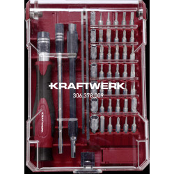 JOGO DE BITS COM CHAVE DE PARAFUSOS DE PRECISÃO 1/4" 45 PEÇAS