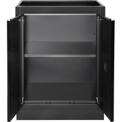 CONJUNTO MODULAR PARA OFICINA, 6 PEÇAS MOBILIO PRETO