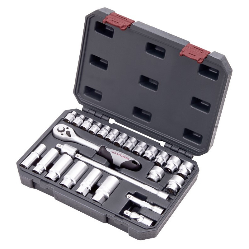 MALA DE CHAVES DE CAIXA 3/8", BASIC LINE, 26 PEÇAS