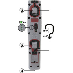 GAMBIARRA DE INSPEÇÃO LED 700, RECARREGÁVEL