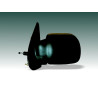 RENAULT KANGOO 1997.08-2001.09* ESPELHO ESQUERDO COM CAPA