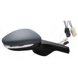 CITROEN C3 2016.09-* ESPELHO DIREITO ELÉCTRICO PARA PINTAR TÉRMICO COM PISCA COM SENSOR CONVEXO 8 PINOS