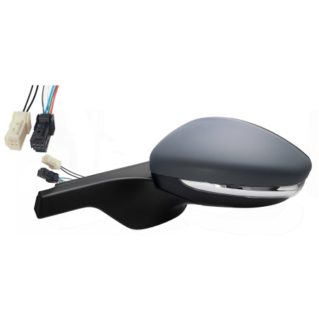 CITROEN C3 2016.09-* ESPELHO ESQUERDO ELÉCTRICO PARA PINTAR TÉRMICO COM PISCA CONVEXO 6 PINOS