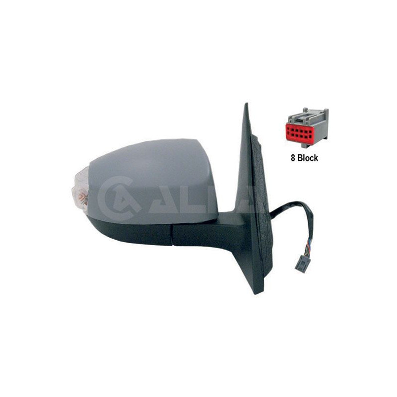 FORD S-MAX 06-* ESPELHO DIREITO ELÉCTRICO CONVEXO TÉRMICO PARA PINTAR REBATÍVEL COM PISCA LUZ CORTESIA 8 PINOS
