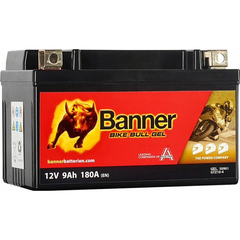 BikeBull GEL 9Ah 180A 150x86x94 +Esq