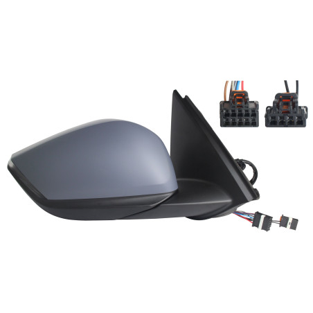 CITROEN C4 2020.10-* ESPELHO DIREITO ELÉCTRICO TÉRMICO COM PISCA CONVEXO PARA PINTAR SEM TEMPERATURA 6+2 PINOS