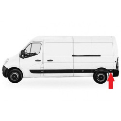 RENAULT MASTER III/MOV 2010.02-* FRISO PAINEL LATERAL TRAS ESQUERDO COM FURO PISCA CAVA RODA TRAS (LONGA)